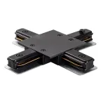 PTR/R CX-BL Коннектор чёрный X -обр. для встраиваемого шинопровода Jazzway