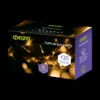                  Гирлянда декоративная сетевого подключения  AC-G01-120Y, 120 желт. LED, 12.8 м., 8 реж., 220В | .5047631 | ФАZА
               