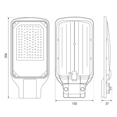 Светильник уличный LED 70Вт 7000лм 5000К IP65 КСС Д DOB SMD 48мм SPP-504-0-50K-070
