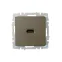 BRITE Розетка HDMI РHDMI-0-БрШ шампань