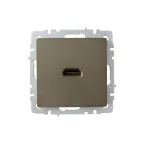 BRITE Розетка HDMI РHDMI-0-БрШ шампань