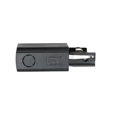 Коннектор черный левый сетевой для 3Ф шинопровода 3P PTR EC-BL Left JazzWay