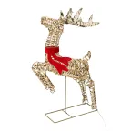                  Светодиодная фигура бегущий Олень 88см, цвет свечения теплый белый, питание от трансформатора, IP44
               