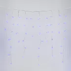                  Бахрома светодиодная со статическим свечением 6м Соединяемая 200 светодиодов Синий свет Провод прозрачный ULD-B6007-200/STK BLUE IP44 ТМ Uniel
               