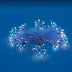Гирлянда светодиодная Звезда 25м 200 светодиодов ULD-S0250-200/STA MULTI IP44 STARBURST Разноцветный свет Провод прозрачный