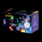                  Гирлянда декоративная сетевого подключения  AC-G01-120M, 120 мульт. LED, 12.8 м., 8 реж., 220В | .5047655 | ФАZА
               