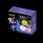                  Комплект гирлянд декоративных, питание от ЭП  DC-G05-20MS4, комплект 4 шт., мульти., 20 LED, 2xCR2032, IP20          | .5048058 | ФАZА
               