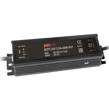 Драйвер для светодиодный ленты BSPS 24V 2,5A-60W IP67 Jazzway