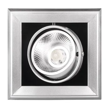 Светильник светодиодный встраиваемый карданный ДВО-1x9W 4000K 24° GREY IP40 Jazzway