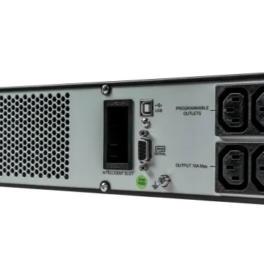 Источник бесперебойного питания Online SRVSE 1000 ВА/900 Вт 1/1 3 мин 30 сек Tower/ Rack 6хIEC 60320 C13 + 3хIEC 60320 C13 (программируемые выходные розетки) USB, RS-232, SNMP, Intelligent Slot
