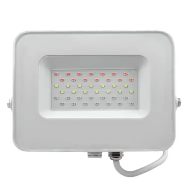 Прожектор светодиодный ДО-30w RGB IP65 белый корпус