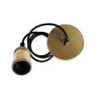                  Патрон подвесной декоративный PLC со шнуром RETRO E27 230V/1M ANTIQUE BRONZE золотой
               