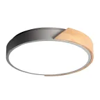 Светильник светодиодный потолочный SCANDIC ДБО-24W 4000К 2000Лм обрамление из натурального дерева IP20 Jazzway