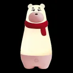                  СВЕТИЛЬНИК настольный аккумуляторный светодиодный МИШКА красный JAZZway
               