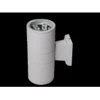 Светильник светодиодный архитектурный ДБУ PWL-245110/24D 2x9Вт 6500К IP65 фасадный серый | 2857941 | Jazzway