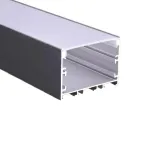 Профиль для светодиодной ленты PAL 5035-BLACK (комплект) накладной 2м анод.с подвесом Jazzway