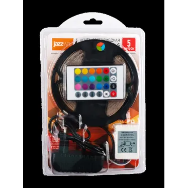 Лента светодиодная блистер MVS-2835/54-IP65-220V RGB 5m | .5034754 | JAZZWAY