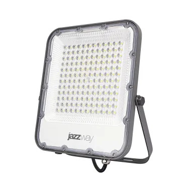 Прожектор светодиодный ДО-100 Вт 11000 Лм 6500К IP65 200-240 В LED угол светораспределения 80° -40... +50°С литой алюминий с антикоррозийным покрытиемлинзовый модуль Jazzway