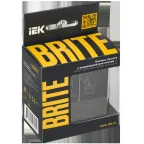 BRITE Кнопка звонка с индикацией для отелей 10А ВС10-1-9-БрТБ темная бронза IEK