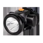                  Фонарь налобный 3Вт 130Лм ABS-пластик нейлон 2 режима работы 4 часа работы в ярком режиме заряд адаптер 220В в комплекте IP54
               