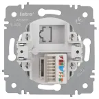 Розетка Intro Accent 6-303-01 информационная RJ45, IP20, СУ, белый