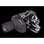 Фонарь налобный H2-L1WZ-3AAA-bk (1W LED, zoom) черный | 2851437 | ФАZА