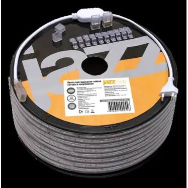 Лента светодиодная LED MVS-2835/60-IP68-220V-  WW - 1m (теплый белый) | 5004269 | Jazzway