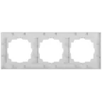 Рамка для розеток и выключателей Intro Accent 6-503-01 на 3 поста, СУ, белый
