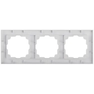 Рамка для розеток и выключателей Intro Accent 6-503-01 на 3 поста, СУ, белый