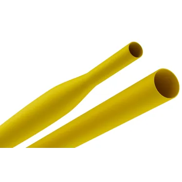 Трубка термоусадочная ТТУ нг-LS 16/8 жёлтая в отрезках по 1 м. NO-224-463