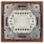 Выключатель Intro Plano 1-106-10 тройной, 10А-250В, IP20, СУ, венге