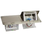 Выдвижной розеточный блок - неукомплектованный - IP 40 - 6 модулей - нержавеющая сталь | 054022 | Legrand