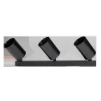                  Светильник светодиодный ДПО 3xGU10 без ламп круглый черный корпус Jazzway
               