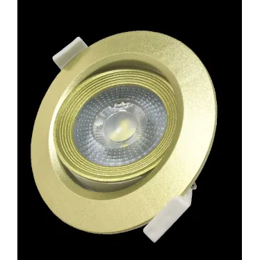 Светильник светодиодный встраиваемый точечный ДВО/ДВБ PSP-R 9044 GOLD 7Вт 4000К IP40 | 5014954 | Jazzway