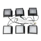                  Светильники светодиодные потолочные встраиваемые Грильято 42 Вт для яччеек 86х86 комплект из 6 штук белый свет 4000K 5208Лм корпус черный В комплекте с источником питания ULP-0808 42W/4000К IP40 GRILYATO BLACK KIT06
               