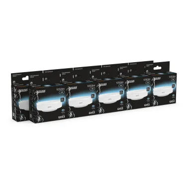Лампа светодиодная LED 11 Вт 1050 лм 4100К таблетка нейтральный GX53 AC 220В Black Gauss