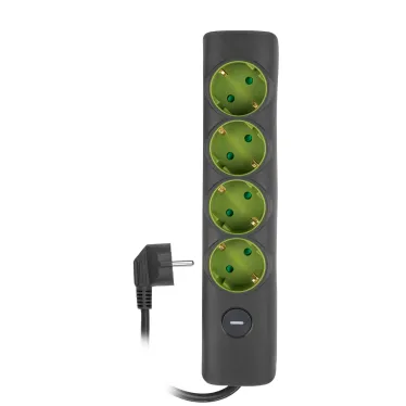 Удлинитель ET-04-500G (4X5.0) заземл., выкл.JAZZway