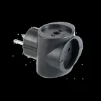                  Разветвитель ФАZА АП-3-К черный, тройник, куб арт.1007292
               