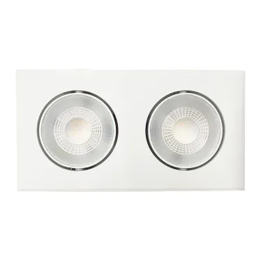 Светильник светодиодный ДВО-412 2x8W 4000K 55° белый карданный IP40  JazzWay