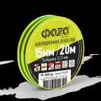                  Изолента ПВХ ФАZА 15мм * 20м желто-зеленая, ФАZА
               