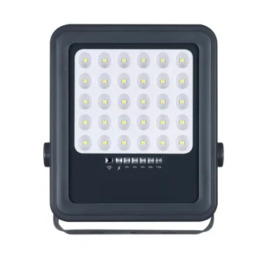 Прожектор светодиодный LED ДО-100Вт 6500К серый 1600 Лм IP65 с солнечной панелью  JazzWay