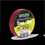 Изолента ПВХ ФАZА 15мм * 10м красная, ФАZА