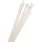                  Стяжка кабельная (Хомут) 7,6x400-100WH PA6.6 белая (100 шт/уп) Jazzway
               