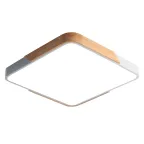                  Светильник светодиодный потолочный SCANDIC ДБО-24W 4000К 2000Лм белый обрамление из натурального дерева IP20 Jazzway
               