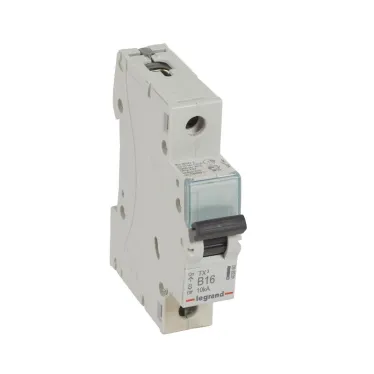 Выключатель автоматический  однополюсный TX3 6000 16А B 10кА | 403860 | Legrand