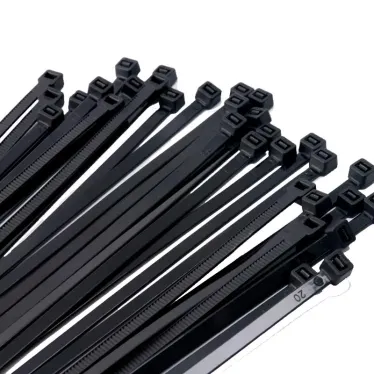 Стяжка кабельная (Хомут) 4,8x400-100BL PA6.6 черная (100 шт/уп) Jazzway