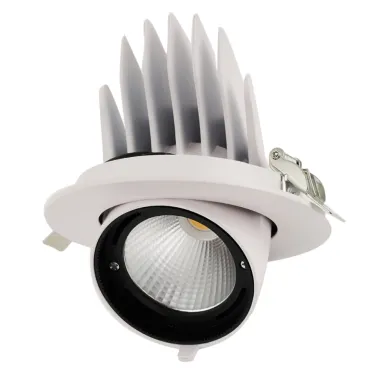 Светильник светодиодный встраиваемый ДВО-30W 4000K 2750Лм 24° поворотный White IP40 Jazzway