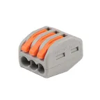                  Клеммы монтажные многоразовые PTC-3P 222-413 450V 32A 0,08-2,5(4.0)mm2 , 3 отверстия, серые 10 шт.
               