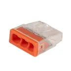 Клеммы монтажные PTC-3P 2273-243 450V 32A 0,14-4.0mm2 , 3 отверстия, прозрачные, с пастой, 100 шт.