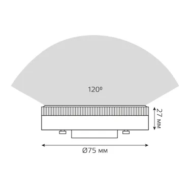 Лампа светодиодная LED 11 Вт 1050 лм 4100К таблетка нейтральный GX53 AC 220В Black Gauss